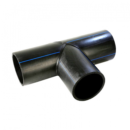 Тройник сварной равнопроходной 90° D- 355 мм ПЭ 100 (ПНД) SDR 17