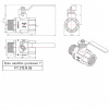 Кран шаровой VALTEC PERFECT Ду25 Ру80 с внутренней–наружной резьбой VT.315.N.06