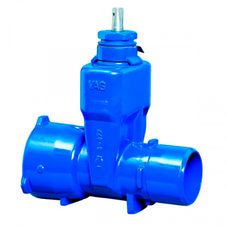Задвижка VAG BETA 200 BAIO plus DN 150 (180) PN 16 клиновая раструб-гладкий конец для ПВХ/ПЭНД труб