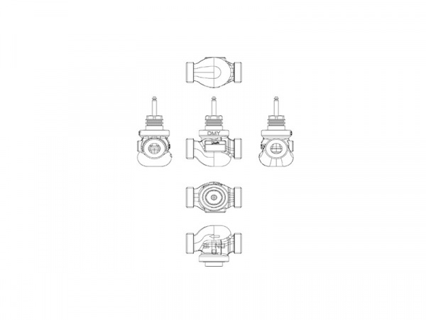 Клапан регулирующий VRG 2 Ду 50 Ру 16 Danfoss двухходовой