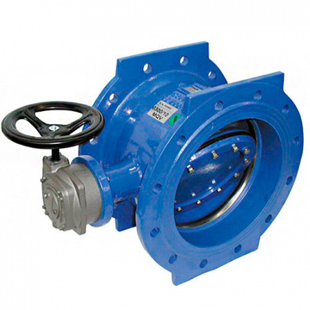 Затвор PAM Saint-Gobain EUROSTOP JPA DN 1000 PN 16 поворотный фланцевый с двойным эксцентриком с электроприводом