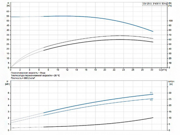 Горизонтальный многоступенчатый насос Grundfos CM 25-3 A-R-A-E-AVBE F-A-A-N