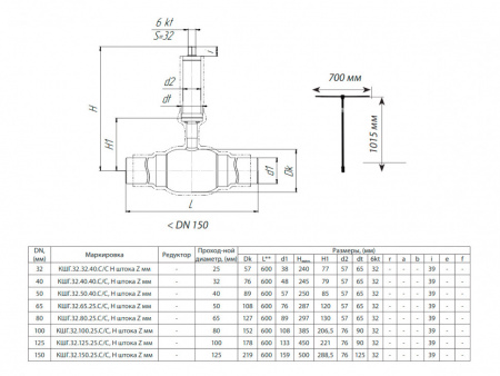 Кран шаровой БИВАЛ КШГ 32 DN 150 с изоляцией усиленного типа Кран шаровой БИВАЛ КШГ 32 DN 150 с изоляцией усиленного типа