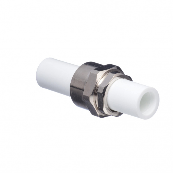 Разборное соединение полипропиленовое PPR (PPRC) труба-труба Ø 40 PN 25