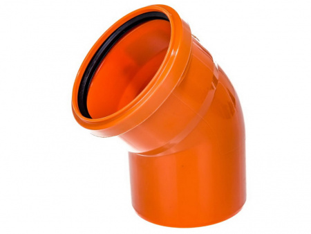 Отвод ПВХ 110 мм 15°