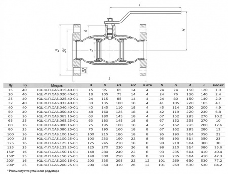 Кран шаровой газовый ALSO КШ.Ф.П.GAS.100.25-01 Ду 100 Ру 25 полнопроходный фланцевый
