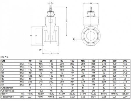 Задвижка VAG BETA 200 DN 65 PN 16 клиновая короткая Задвижка VAG BETA 200 DN 65 PN 16 клиновая короткая