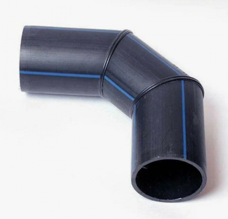 Отвод сварной 46-90° 3-х сегментный D-400 мм ПЭ 100 (ПНД) SDR 17