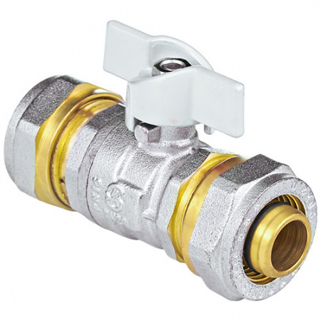 Кран шаровой для МП Aquasfera Standard 1118 DN 16х16 PN 16 неполнопроходной компресс-компресс