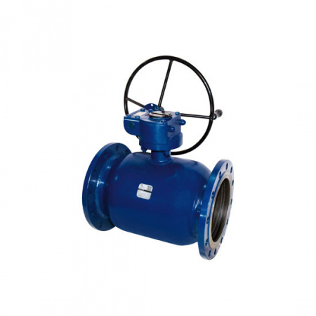 Кран DENDOR F3530 DN 500 PN 16 шаровой с редуктором фланцевый