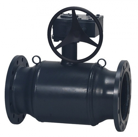 Кран шаровой Danfoss JiP Premium FF WG DN 200 PN 25 стальной стандартнопроходный фланцевый с ручным редуктором