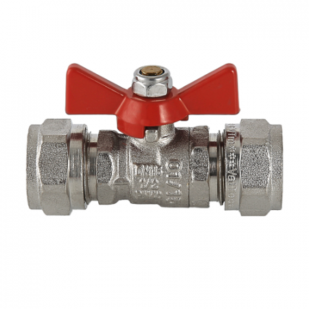 Кран шаровой VALTEC Ду16 Ру25 с обжимным соединением VT.343.N.1616