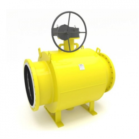 Кран шаровой цельносварной LD КШ.Ц.Ф.Р.GAS.1000/800.016.Н/П.02 Ду 1000/800 Ру 16 стальной неполнопроходный с редуктором