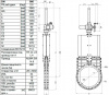 Задвижка шиберная ножевая VAG ZETA DN 900 PN 10 с электроприводом AUMA SA14.6 Задвижка шиберная ножевая VAG ZETA DN 900 PN 10 с электроприводом AUMA SA14.6