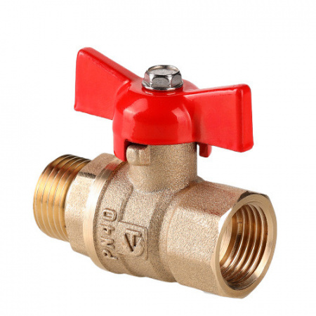 Кран шаровой VALTEC СТАНДАРТ Ду20 Ру40 без покрытия с внутренней–наружной резьбой VT.123.GN.05