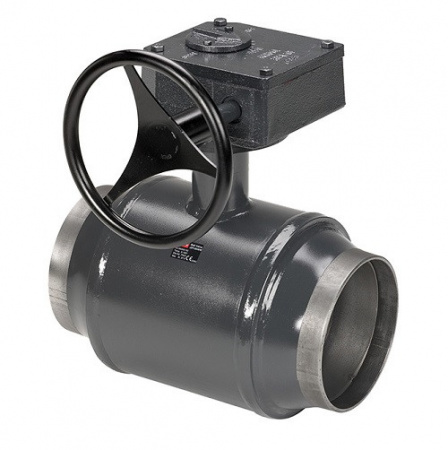 Кран шаровой Danfoss JiP Full Bore WW WG DN 350 PN 25 стальной полнопроходный под приварку с ручным редуктором