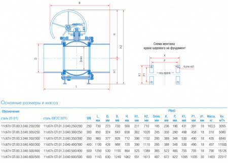 Кран шаровой Маршал 11с67п GAS PRO СП.00.3 DN 250/200 PN 40 стандартнопроходной под приварку Кран шаровой Маршал 11с67п GAS PRO СП.00.3 DN 250/200 PN 40 стандартнопроходной под приварку