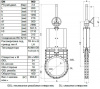 Задвижка шиберная ножевая VAG ZETA DN 900 PN 10 со штурвалом Задвижка шиберная ножевая VAG ZETA DN 900 PN 10 со штурвалом