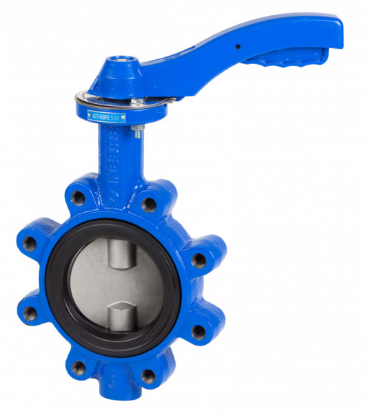 Затвор дисковый поворотный межфланцевый Genebre 2108 Ду50 Ру16 чугунный