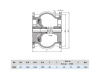 Клапан обратный Hawle 9887 DN 1000 PN 40 фланцевый осевой