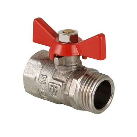Кран шаровой VALTEC COMPACT Ду17 Ру40 с внутренней–наружной резьбой VT.093.N.05