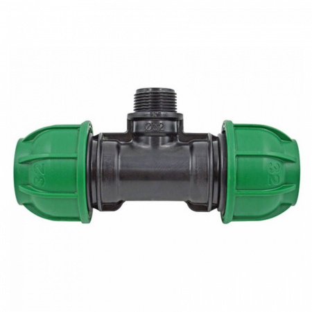 Тройник компрессионный с наружной резьбой 110х4"