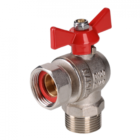 Кран шаровой VALTEC Ду15 Ру40 угловой с накидной гайкой и наружной резьбой (короткий) VT.267.NS.0404 Кран шаровой VALTEC Ду15 Ру40 угловой с накидной гайкой и наружной резьбой (короткий) VT.267.NS.0404